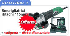 Offerta smerigliatrice Smerigliatrice HITACHI con valigetta
