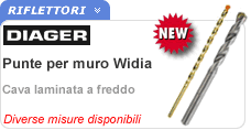 Punte Diager per muro Punte per muro widia