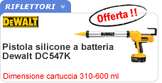 Pistola a batteria per silicone Dewalt Pistola silicone a batteria Dewalt