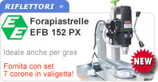 Forapiastrelle ad acqua Eibenstock EFB 152 PX Forapiastrelle EFB 152 PX