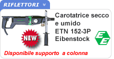 Carotatrice a secco e umido ETN 152 Eibenstock Carotatrice a secco e umido Eibenstock