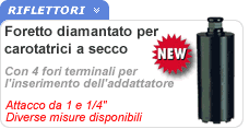 Foretto a secco Foretto diamatato per carotatrice a secco