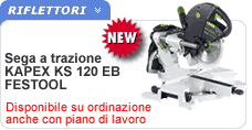 Troncatrice KAPEX KS 120EB Sega a trazione KAPEX KS 120EB