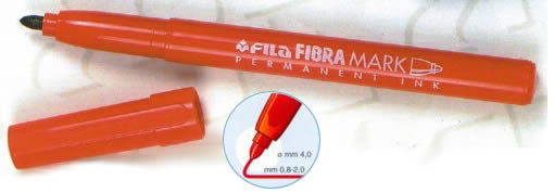 Pennarello indelebile punta fine Fila