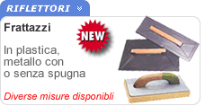 Frattazzi o frattoni Frattazzi in plastica o acciaio