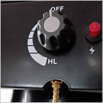 Fornellone 2 fuochi a gas gambe allungabili POWER TOP 2