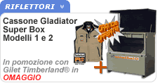 Cassoni antiscasso Gladiator Super Box con gilet Timberland Cassoni antiscasso Gladiator Super Box con gilet Timberland