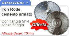 Dischi diamantati per cemento armato Dischi diamantati