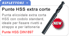 Punta HSS extra corta Krino