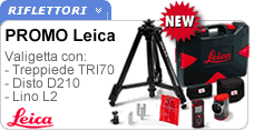Promo Leica tracciamento guidato: Disto, Lino e treppiede