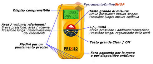 Metro digitale laser PREXISO - made in Austria