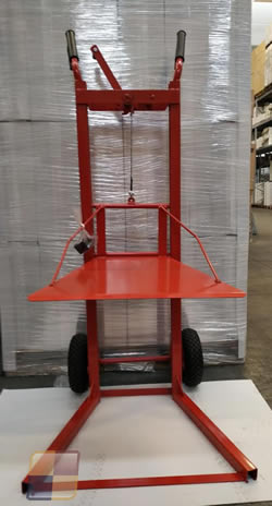 Carrello alzadamigiane sollevato