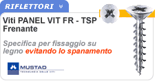 Vite truciolare e legni teneri Panelvit FR frenante anti spanamento Panelvit FR frenante