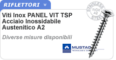 Viti legno PANEL VIT TSP Inox Viti PANEL VIT TSP Inox A2
