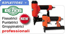 Groppinatrici puntatrici spillatrici professionali pneumatiche Nikema Fissatrici pneumatiche professionali Nikema
