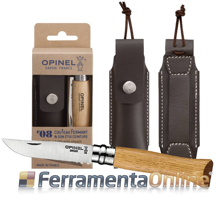 coltello inox nr 8 con custodia Opinel coltello inox n r8 con custodia