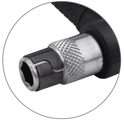 Dettaglio innesto avvitatore manuale ad angolo Dettaglio innesto avvitatore manuale ad angolo