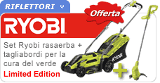 Kit Ryobi rasaerba e tagliabordi