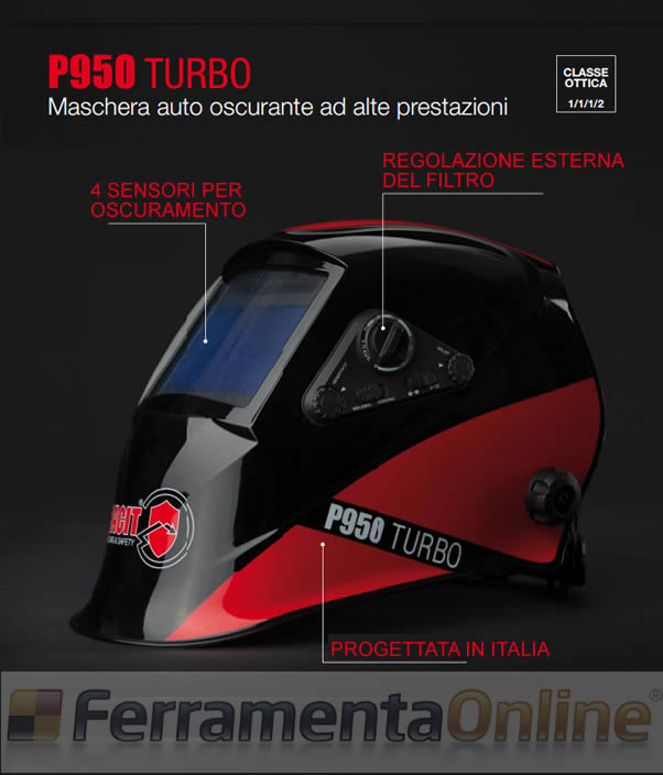 Maschera per saldare P950 Turbo Sacit