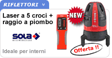 Livello laser a 5 croci e piombo Livello laser SOLA 9X
