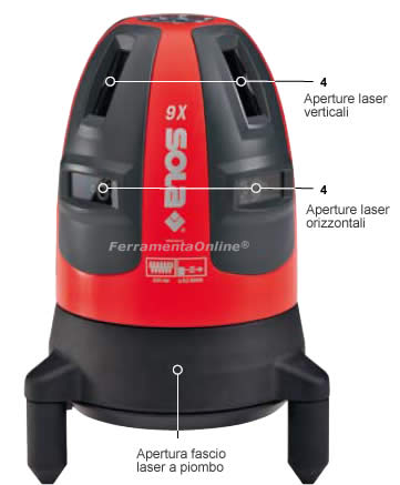 Livello laser autolivellante a croce Livella laser a croce
