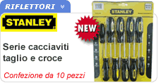 Set cacciaviti taglio e croce Set cacciaviti taglio e croce