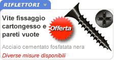 Viti cartongesso Viti acciaio per cartongesso