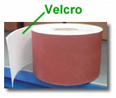 carta abrasiva con velcro