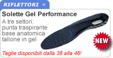 Solette in gel anatomiche Solette calzature in gel
