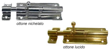 Finiture catenacci in ottone Catenacci a cannone