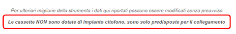 Dicitura citofono