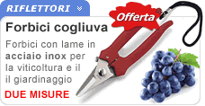 Forbice cogliuva con lama in acciaio inox
