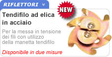 Tendifilo ad elica in acciaio Tendifilo ad elica in acciaio