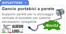 Gancio portabici zincato pieghevole Aldeghi