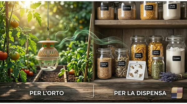 Trappole feromoni per orto e dispensa