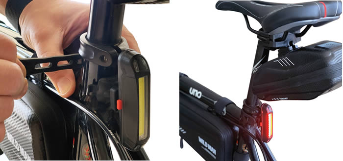 Luce anteriore o posteriore 10 Led bici
