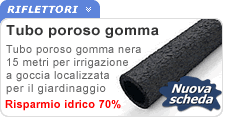 Tubo poroso gomma 15 m