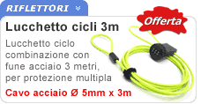 Lucchetto cicli cavo 3 metri