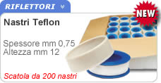 Nastro teflon bianco Confezione 200 nastri teflon