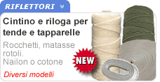 Cintini per persiane e riloghe per tende