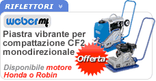 Piastre vibranti WEBER Piastra vibrante per compattazione