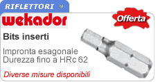 Bit inserti esagonali Wekador